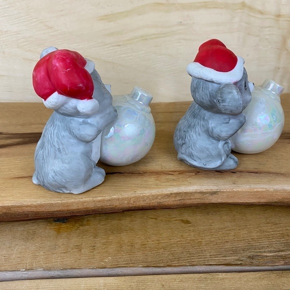 House of Lloyd Mice Mouse Salt Pepper Shakers 1986 with Box Vintage Christmas - Picture 3 of 8